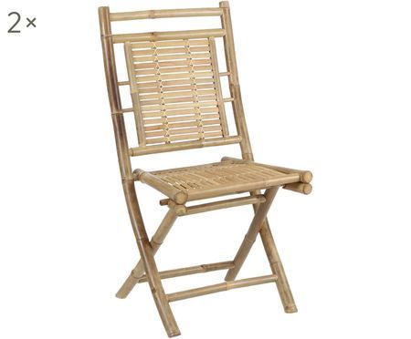 Bambus-Stühle Tropical, 2 Stück
