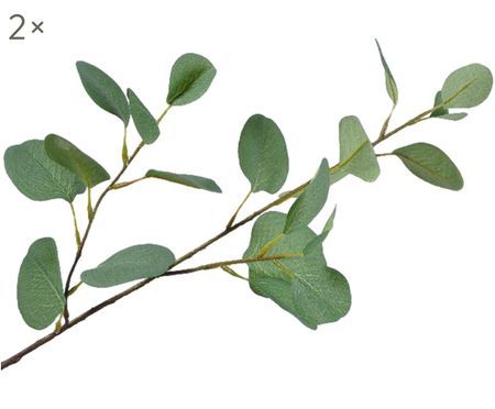 Kunstblumen Eukalyptus, 2 Stück