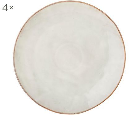 Handgefertigte Platzteller Nordic Sand, 4 Stück
