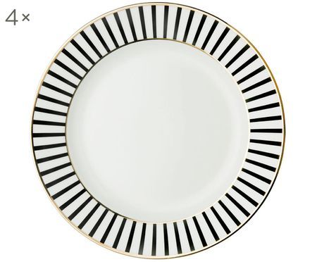 Assiettes plates Pluto Loft, 4 pièces