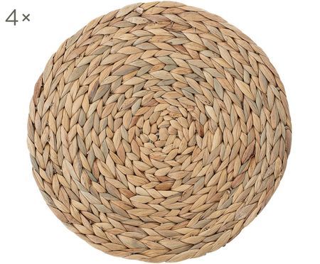Ronde placemats Wanda, 4 stuks