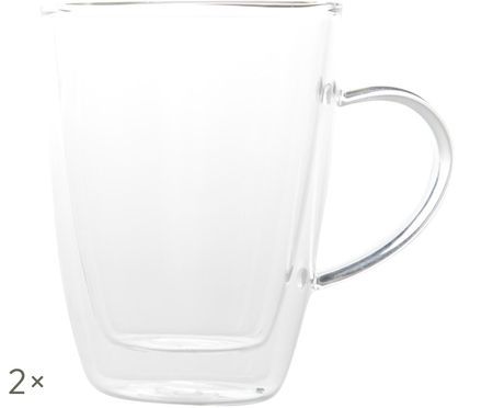 Tasses en verre isotherme à double paroi Isolate, 2 pièces