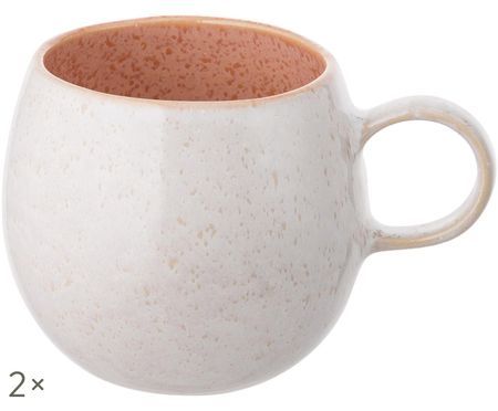 Tasses à thé peintes à la main Areia, 2 pièces