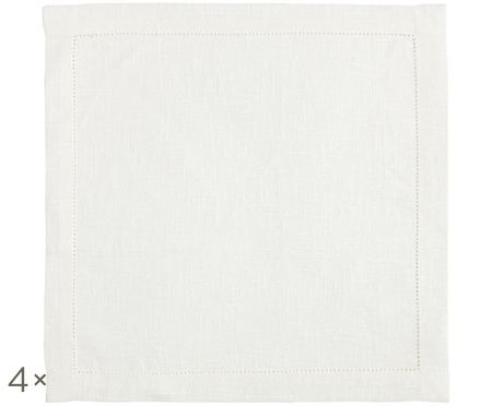 Serviettes de table pur lin Invit, 4 pièces