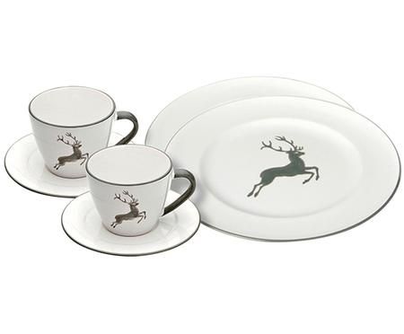 Kaffeeservice Gourmet Grauer Hirsch, 6-tlg. (2 Personen)