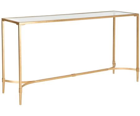 Konsole Abigail mit goldfarbenem Gestell