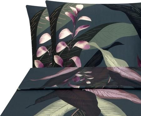 Drap plat en satin de coton Flora