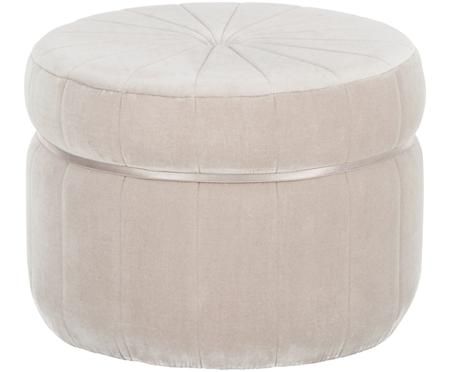 Tabouret en velours Birdie