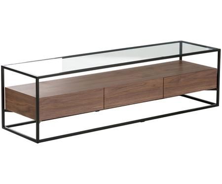 TV-Konsole Helix mit Glasplatte