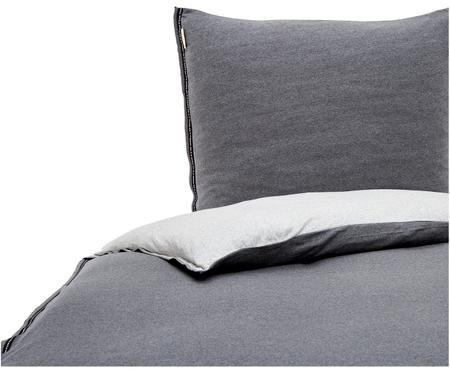 Jersey-Wendebettwäsche Casual Beauty mit Fischgrätband