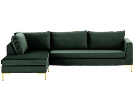 Samt-Ecksofa Luna