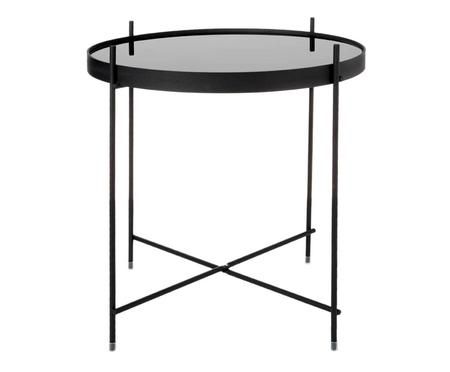 Mesa auxiliar con bandeja de cristal extraíble Cupid