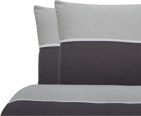 Parure de lit réversible en percale Gabin