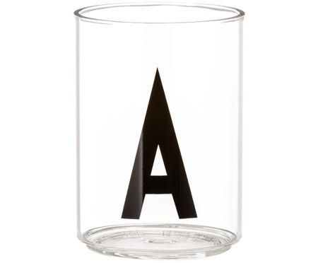 Verre à eau avec lettres design Personal (variantes allant de A à Z)