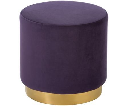 Tabouret en velours Orchid
