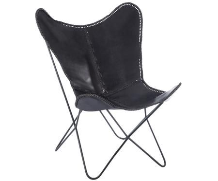 Fauteuil en cuir Brady