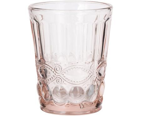 Verres à eau avec embossages décoratifs Solange, 6 pièces