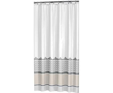 Duschvorhang Marrakech mit Muster in Silber/Gold