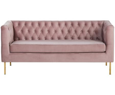 Divano Chesterfield in velluto Chiara (2 posti)