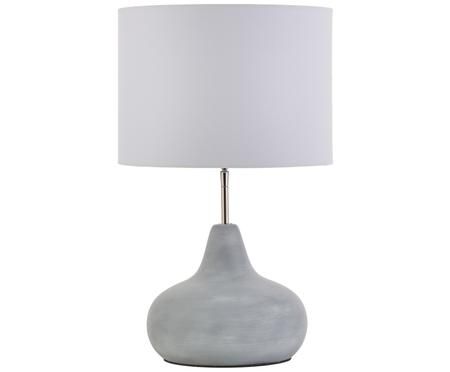 Tischleuchte 55cm Klassisch kunstvoll Keramik Lampe Weiß