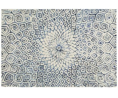 Tappeto in lana taftato a mano Fleur