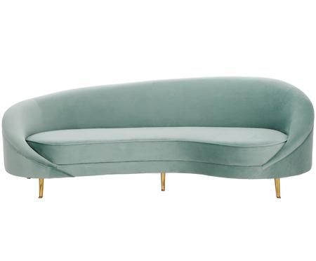 Samt-Nierensofa Gatsby (3-Sitzer)
