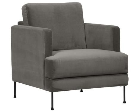 Samt-Sessel Fluente