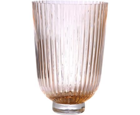 Glas-Vase Ribbed