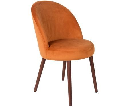 Chaise en velours rembourrée Barbara