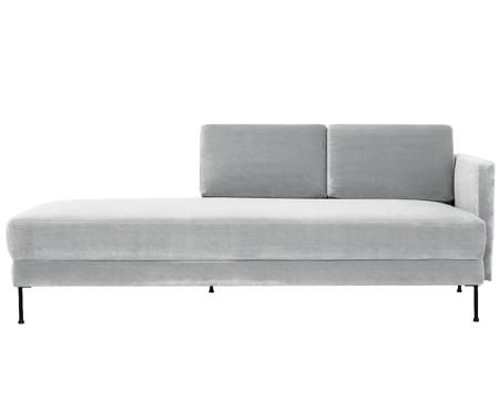 Chaise-longue in velluto Fluente