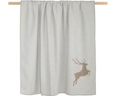 Plaid réversible en polaire Sylt Cerf
