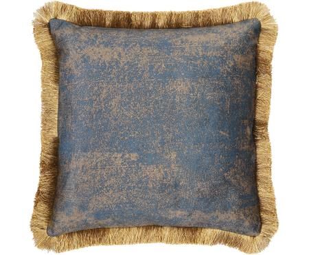Coussin en velours avec franges Velvia