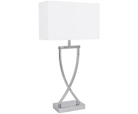 Tischleuchte Vanessa in Weiss-Silber