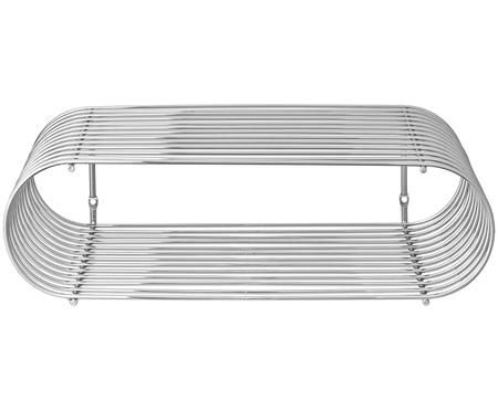 Kleines Wandregal Curve aus Metall