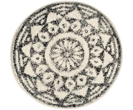 Runde Badematte Gaile im Boho Style, rutschfest