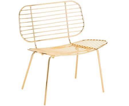 Metall-Sessel Chloé in Gold