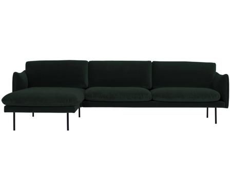 Sofa narożna z aksamitu Moby