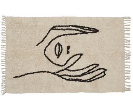 Teppich Face mit abstrakter Zeichnung