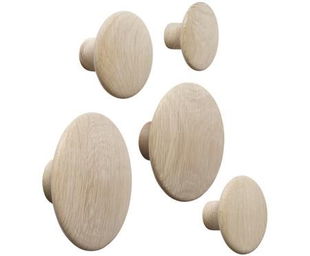 Kleiderhaken-Set The Dots Wood, 5-tlg.