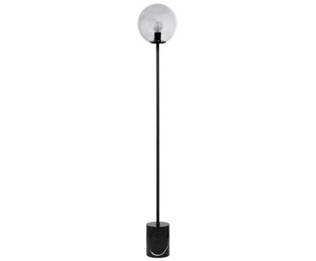 Lampada da terra in marmo Cory con base in marmo