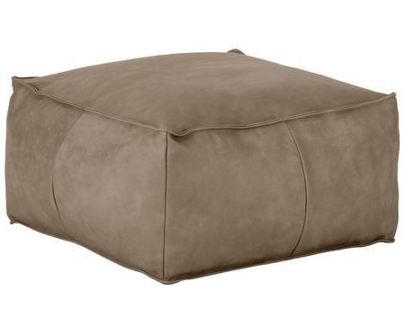 Pouf en cuir Porthos