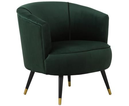 Fauteuil en velours Ella