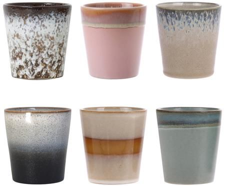 Handgefertigtes XS Becher-Set 70's, 6-tlg.