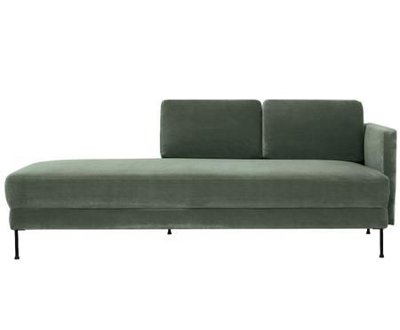 Chaise-longue in velluto Fluente