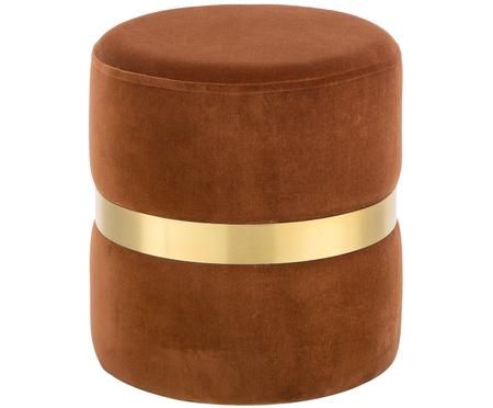 Tabouret en velours Hazel
