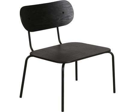Chaise basse noire Bala
