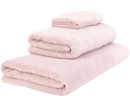 Handtuch-Set Premium mit klassischer Zierbordüre, 3-tlg.