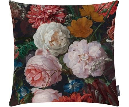 Housse de coussin en velours imprimé fleurs Fiore