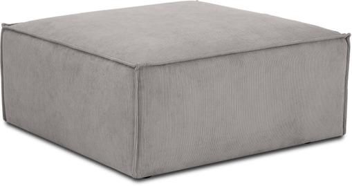 Sofa-Hocker Lennon in Grau aus Cord