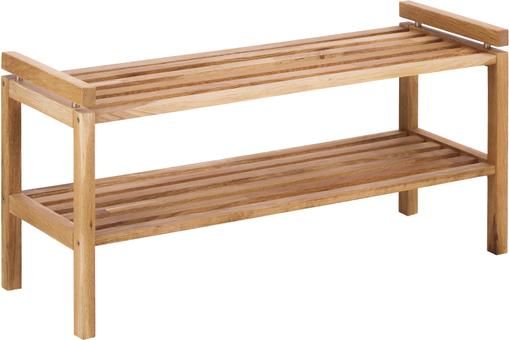 Holz-Schuhregal Confetti mit 2 Ablageflächen